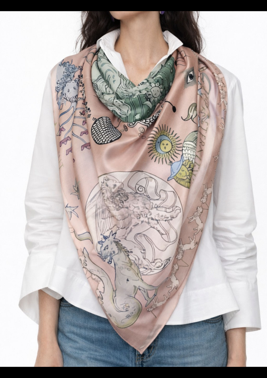 Платок женский Lanotti Созвездие тайн/№7.4  фото 2