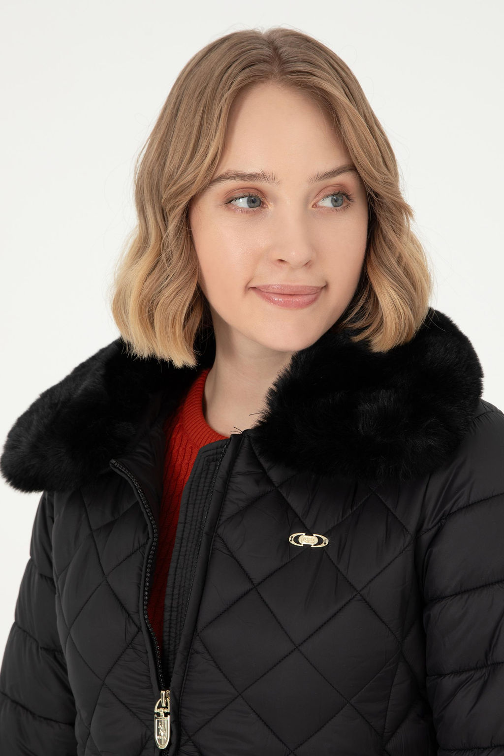 Женское черное пальто - U.s. polo assn фото 2