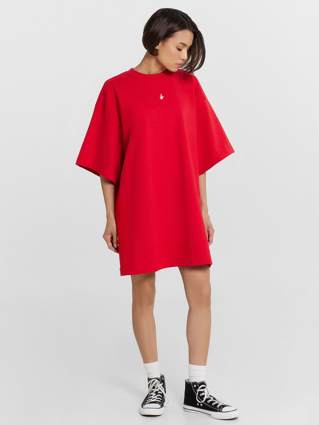 Футболка Mark Formelle x Ольга Бузова красная с надписью "Если нужно объяснять, то не нужно объяснять"