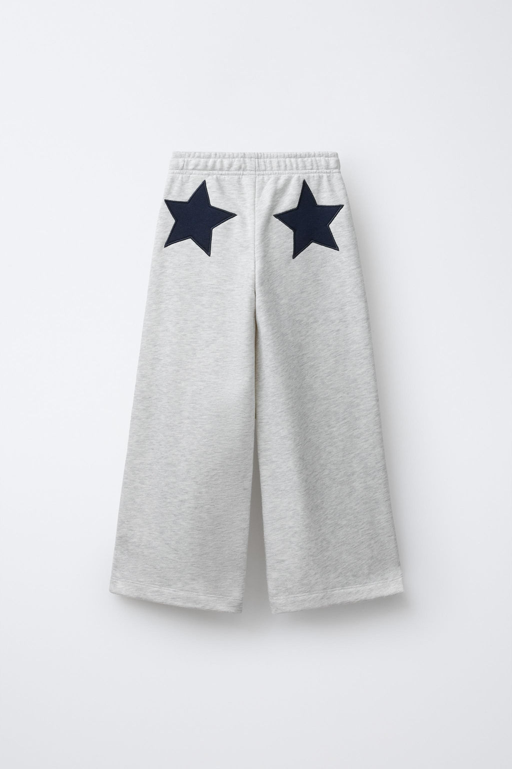 PANTAL?N FELPA WIDE LEG ESTRELLAS / Gris vigor? - Zara фото 3