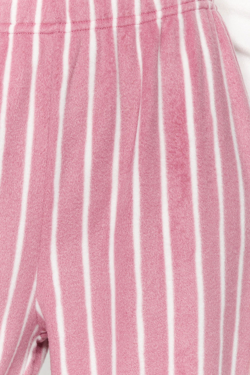 Trendyolmilla Beyaz Cizgili Polar K?sl?k Orme Pijama Tak?m? THMAW24PT00031 фото 5