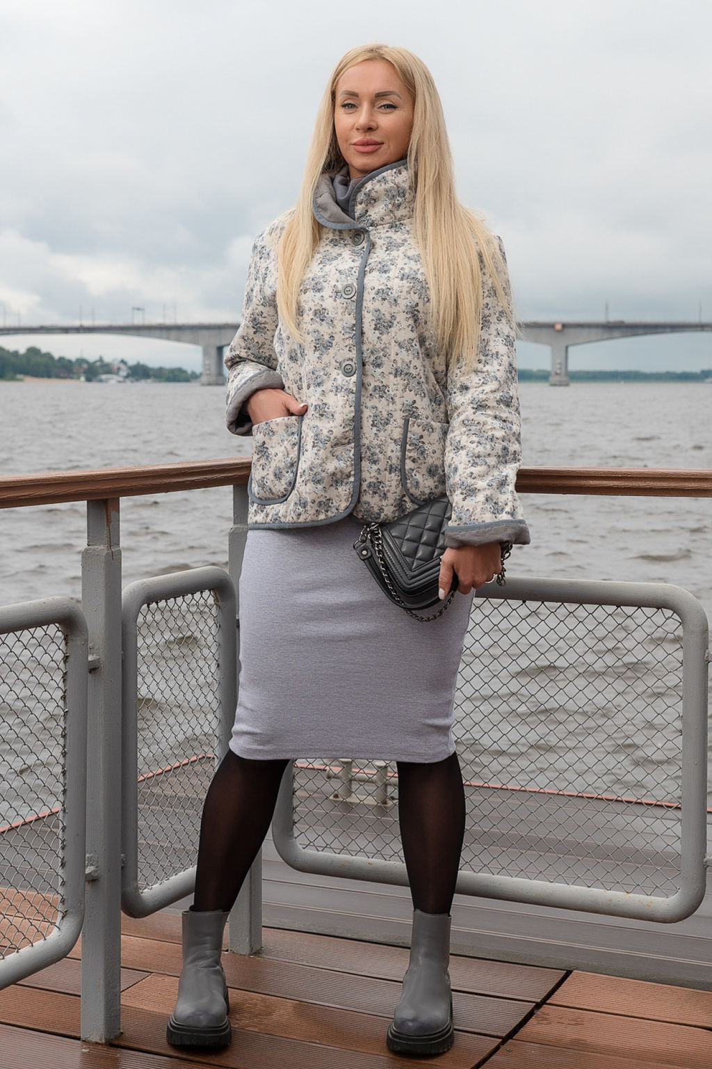 Куртка женская из полульняной ткани - Новый лен фото 2