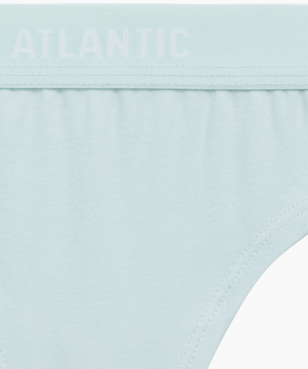 ATLANTIC 3CLP-013 Трусы стринги String - набор 3 шт. бежевый + ванильный + светло-голубой  фото 6