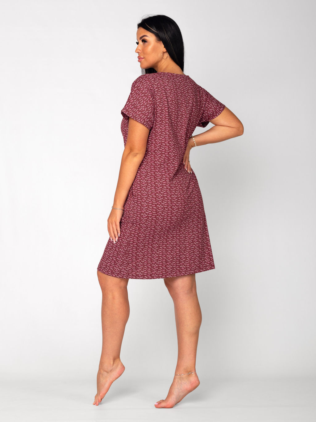 Туника женская кулирка "СОНЯ" БОРДО