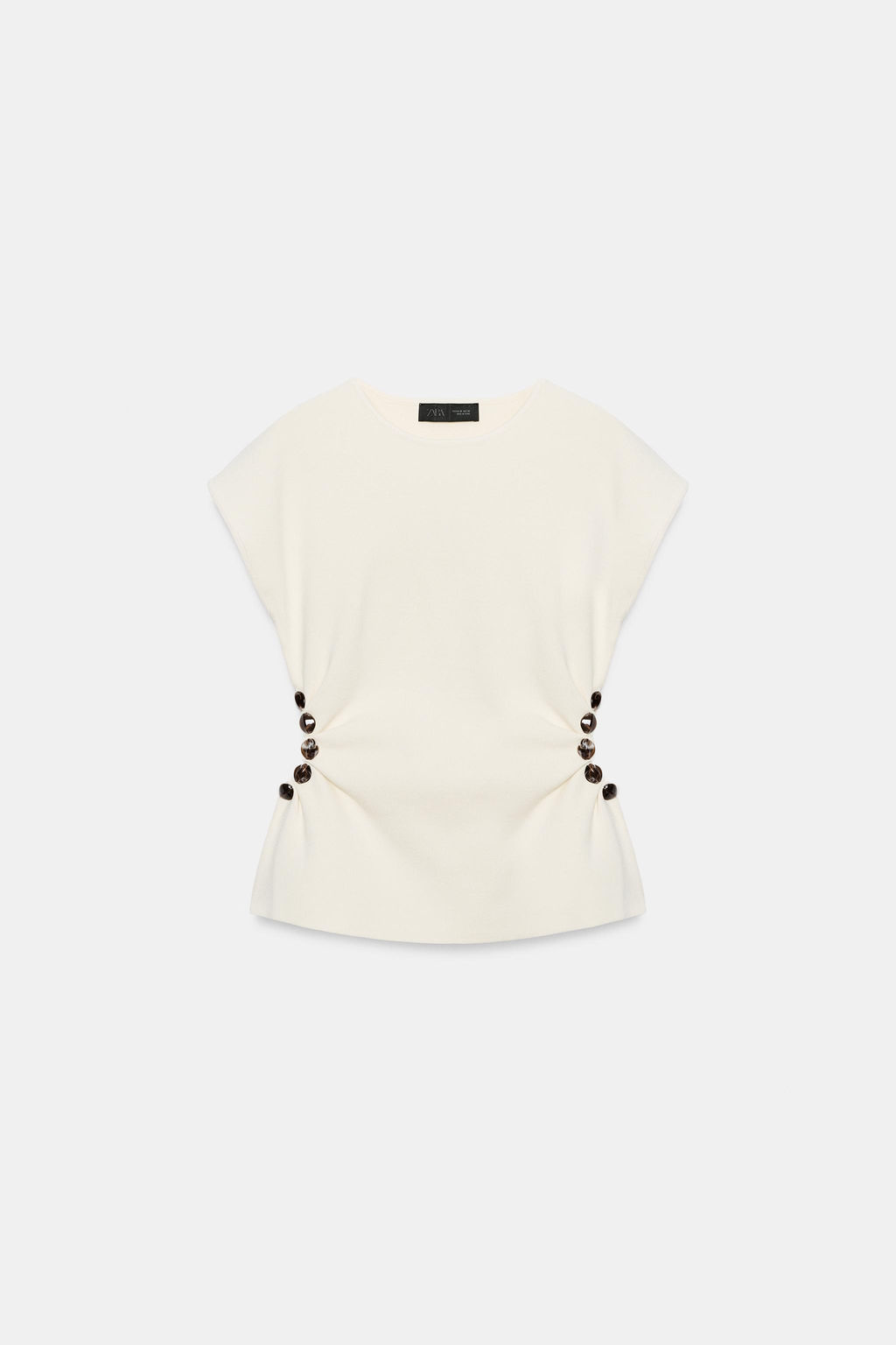 TOP PUNTO CUT OUT BOLAS / Crudo - Zara фото 6
