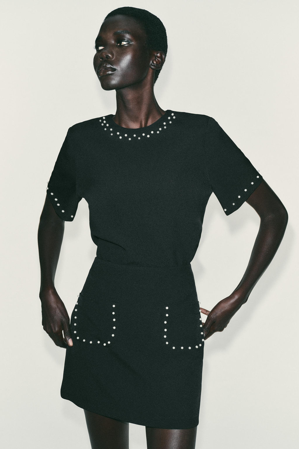 FAUX PEARL MINI SKIRT - Zara фото 2