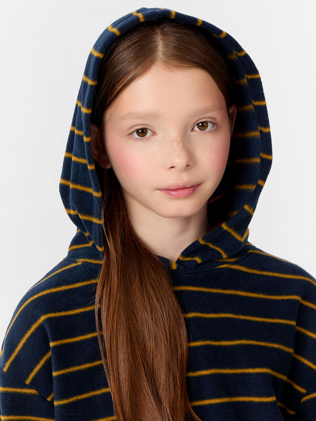 Худи для девочек синее в полоску - Mark formelle фото 5