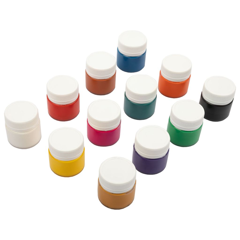 Краска гуашь Лео Играй набор в картонной упаковке LPG-0112 12 цв. х 20 мл  фото 4