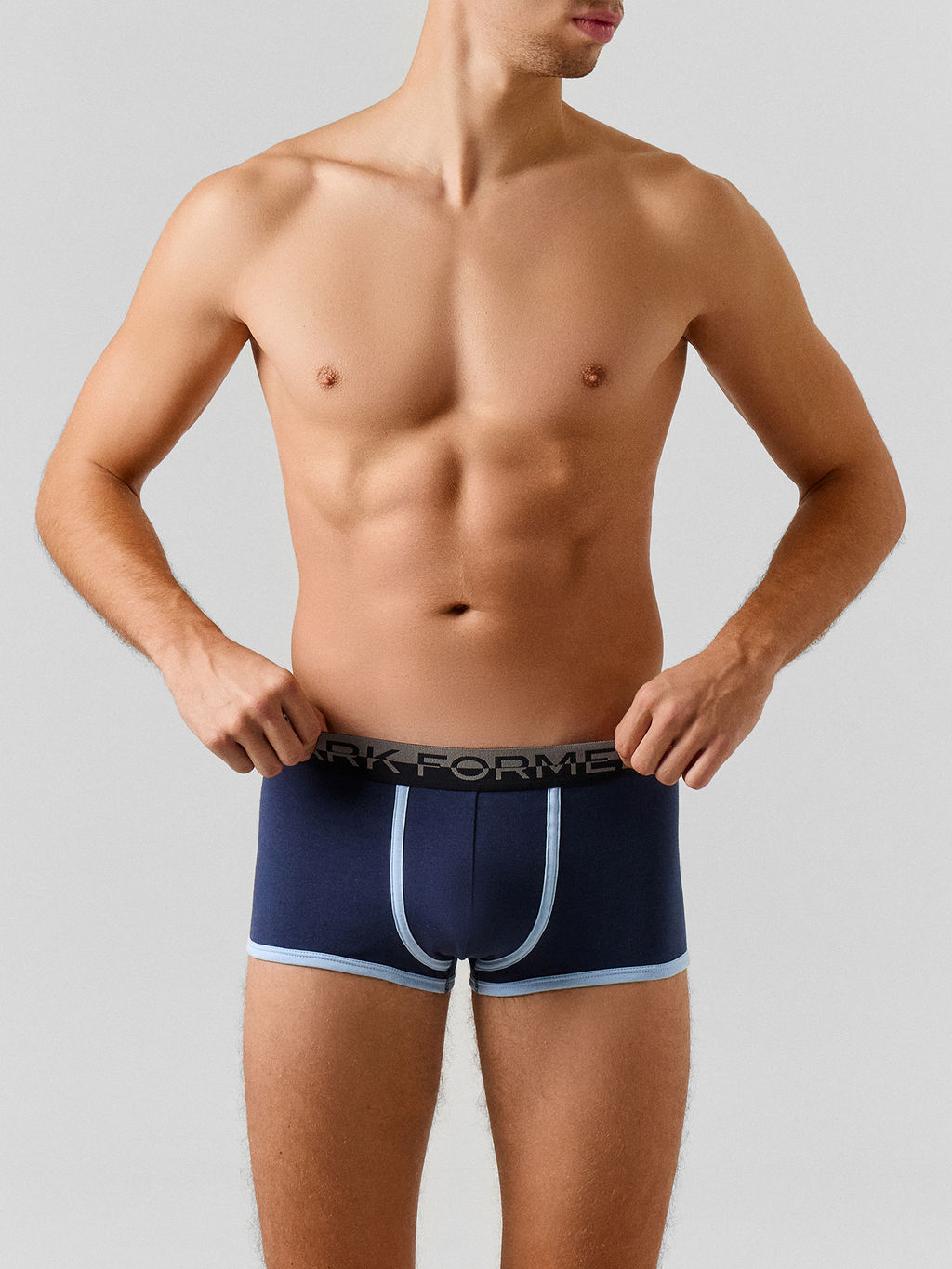 Цена за 2 штуки! Трусы боксеры мужские синие - Mark formelle фото 2