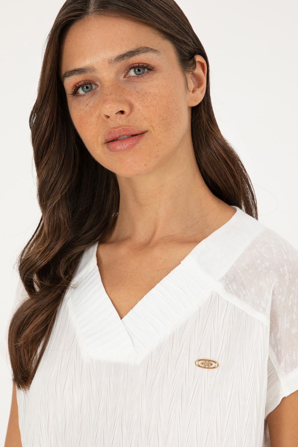 U. S. Polo Assn / Женская футболка цвета экрю - U.s. polo assn фото 2