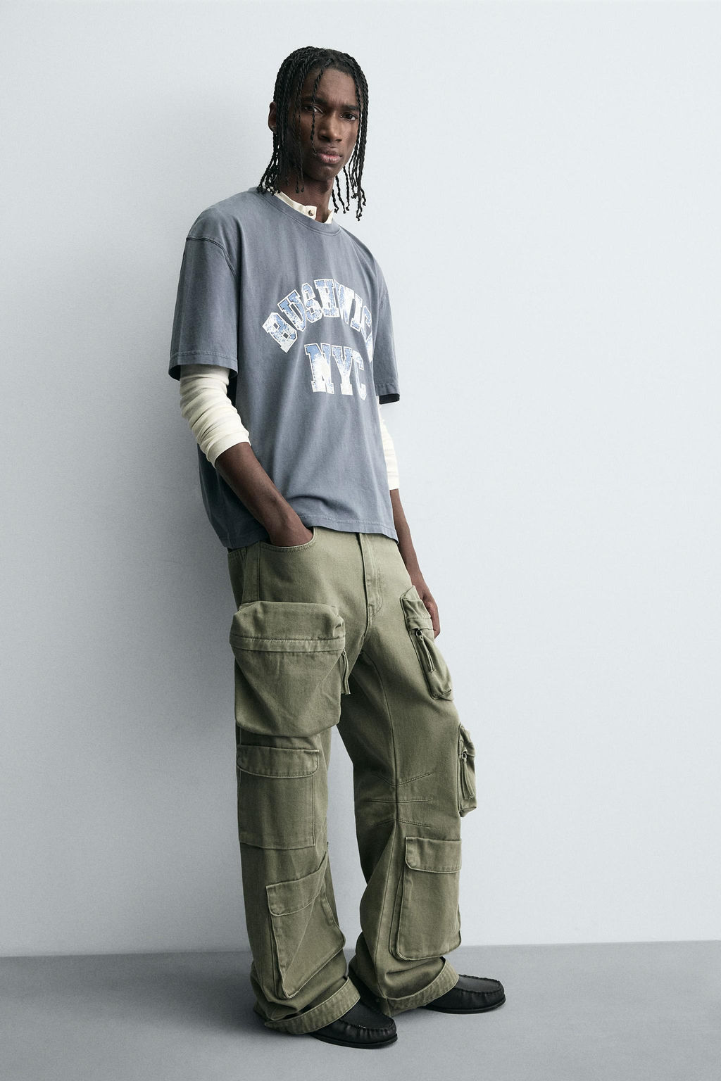 WASHED PRINT T-SHIRT