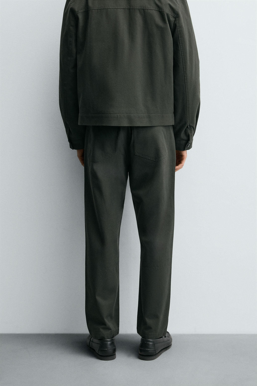 TEXTURED CANVAS TROUSERS - Zara фото 3