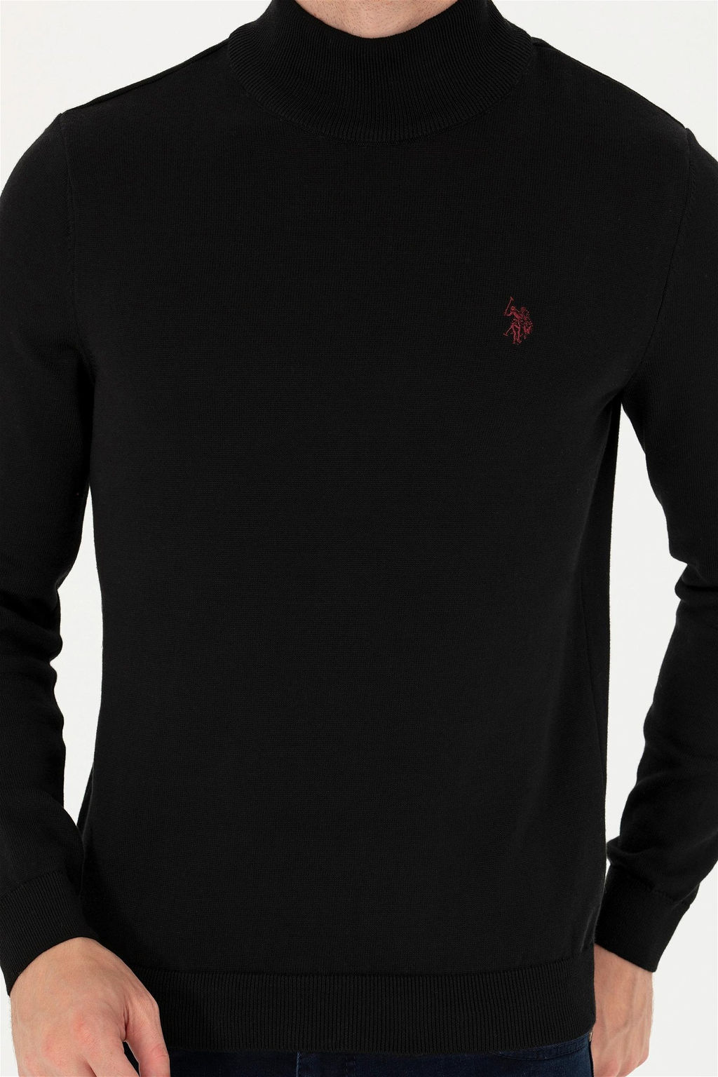 Мужской черный базовый свитер Неожиданная скидка в корзине - U.s. polo assn фото 6