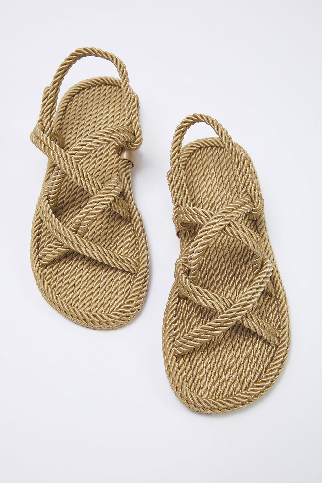 Trendyol Shoes Bej Capraz Bantl? Halat Ipli Kad?n Has?r Sandalet TAKSS25SD00056 - Trendyolmilla фото 6