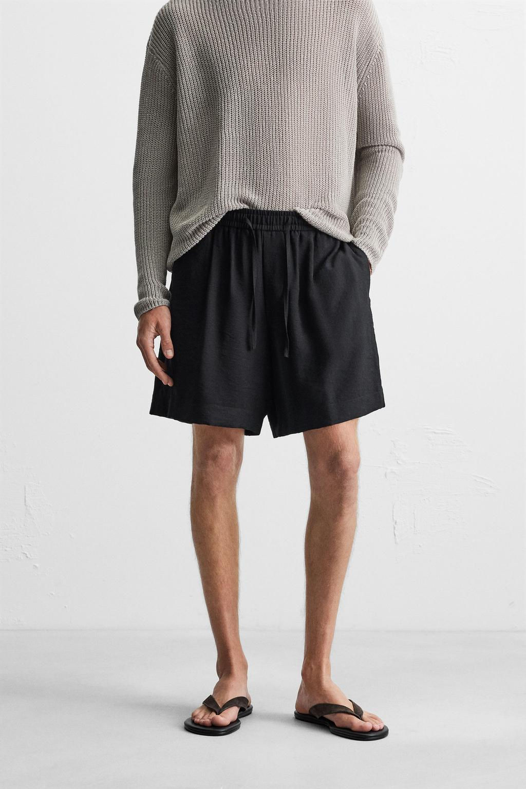 RELAXED FIT FLOWING BERMUDA SHORTS - Zara фото 2