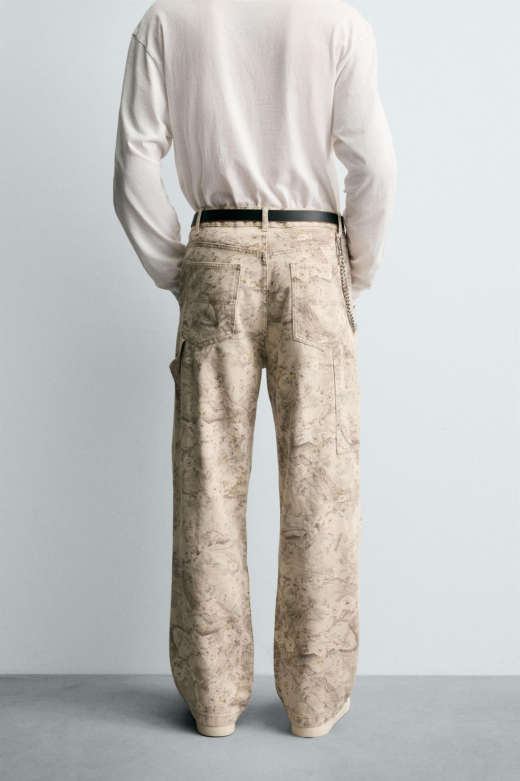 ABSTRACT PRINT CARPENTER TROUSERS - Zara фото 3