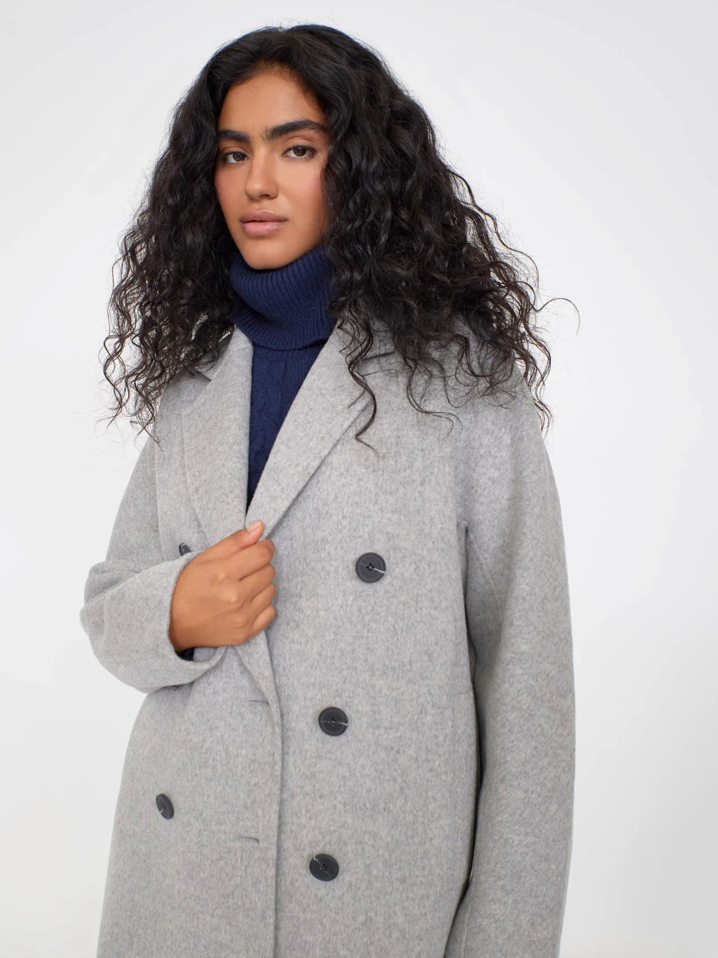 Пальто прямого кроя  R080 - Emka фото 2