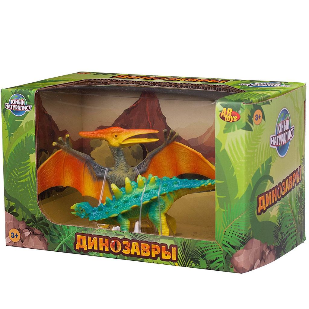 Игровой набор ABtoys Юный натуралист Динозавры: Кентозавр против Птеродактиля  фото 4