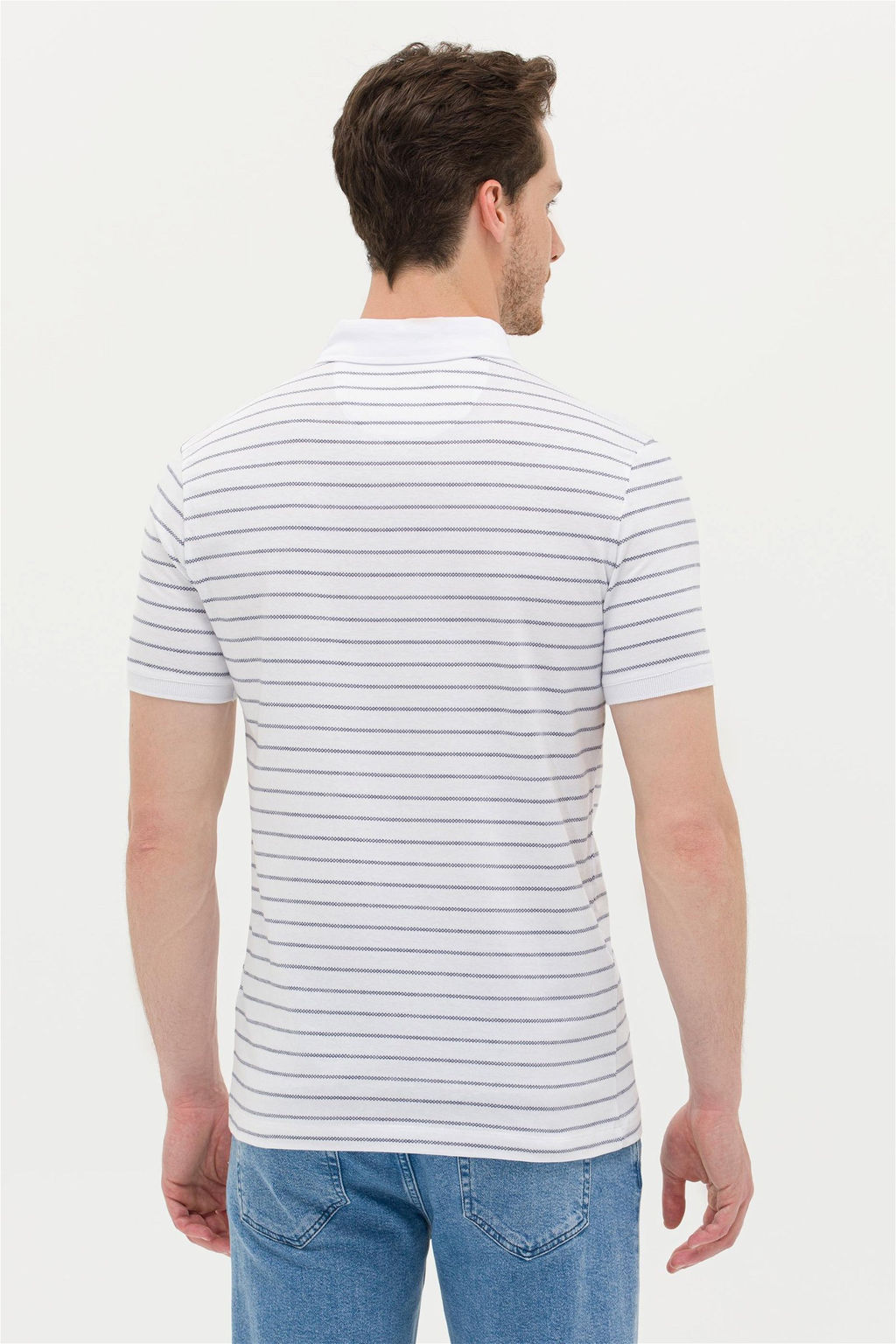 U. S. Polo Assn Мужская белая футболка с воротником-поло Неожиданная скидка в корзине - U.s. polo assn фото 5