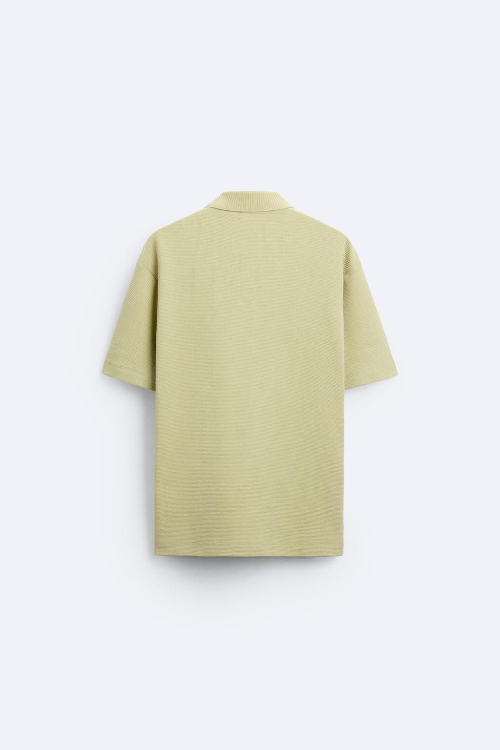 TEXTURED POLO SHIRT - Zara фото 33