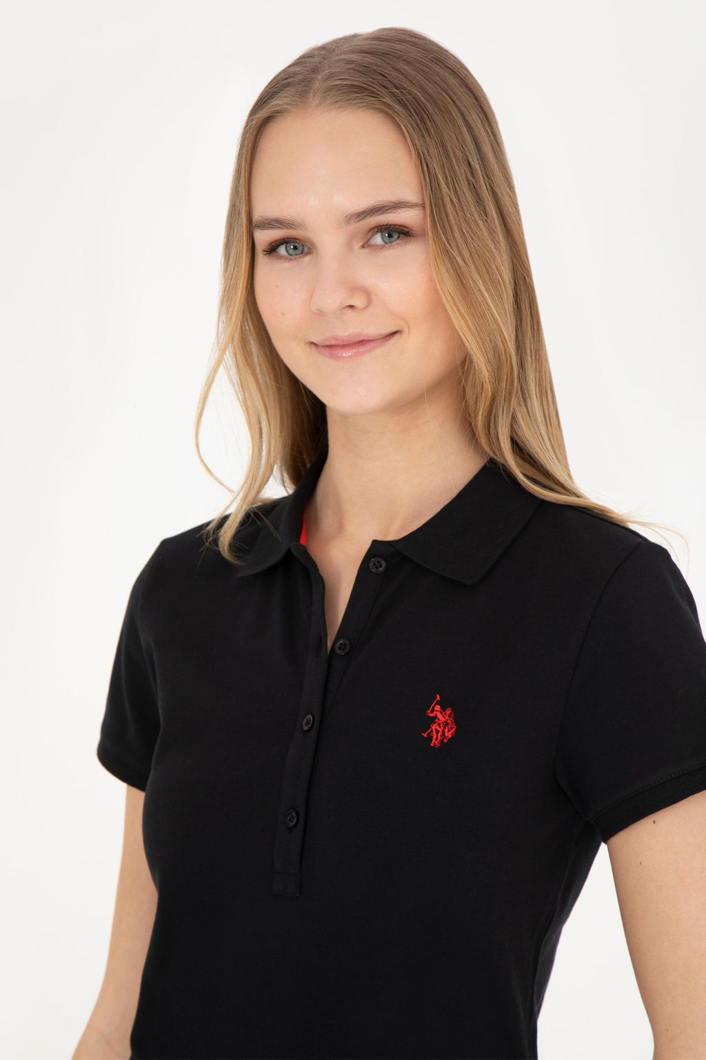 Kad_n Siyah Basic Polo Yaka Ti__rt Sepette S_rpriz _ndirim - U.s. polo assn фото 2