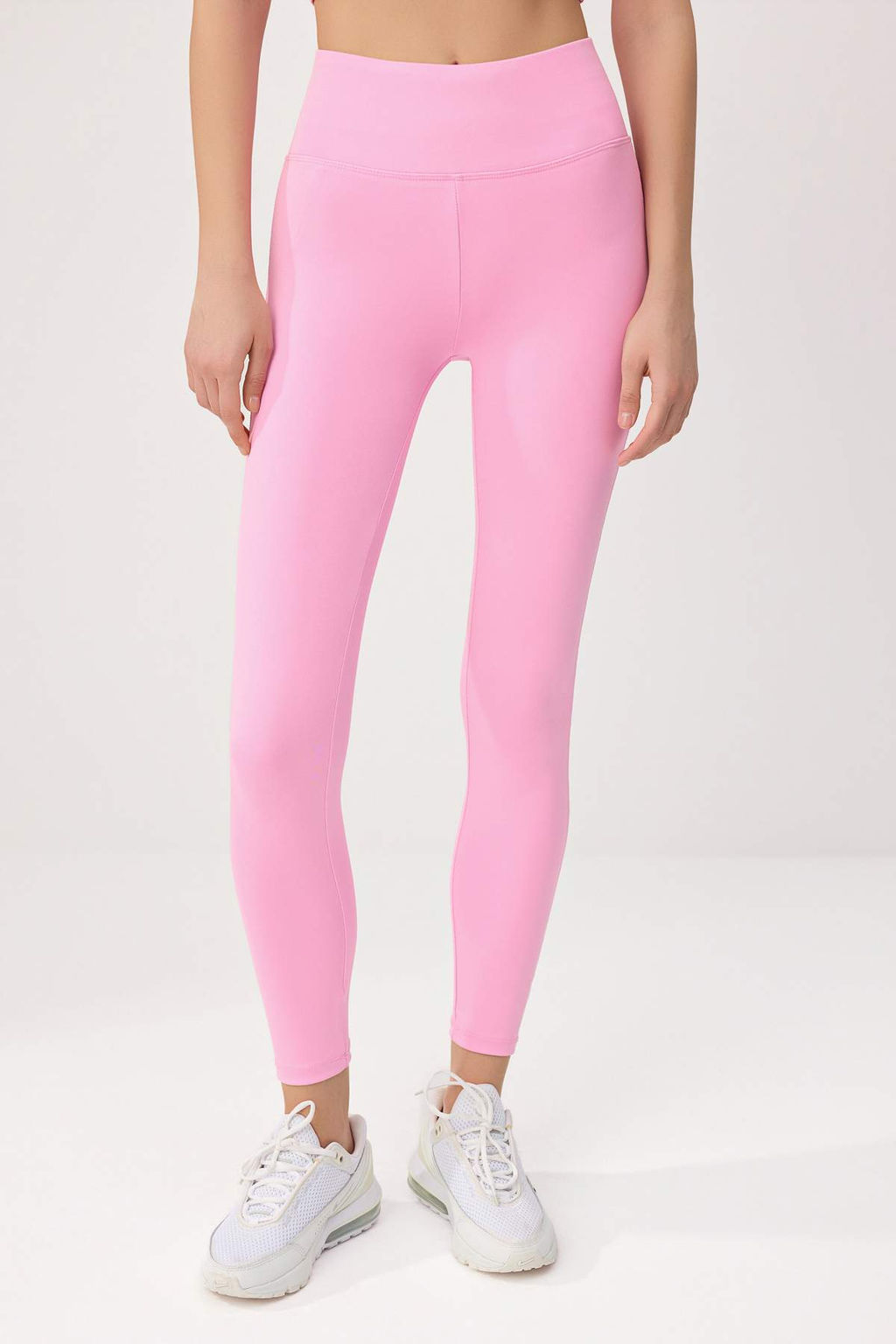 Pembe Genis Bel Lastikli Ekstra Toparlay?c? Tam Boy Orme Spor Tayt TWOAW21TA0029