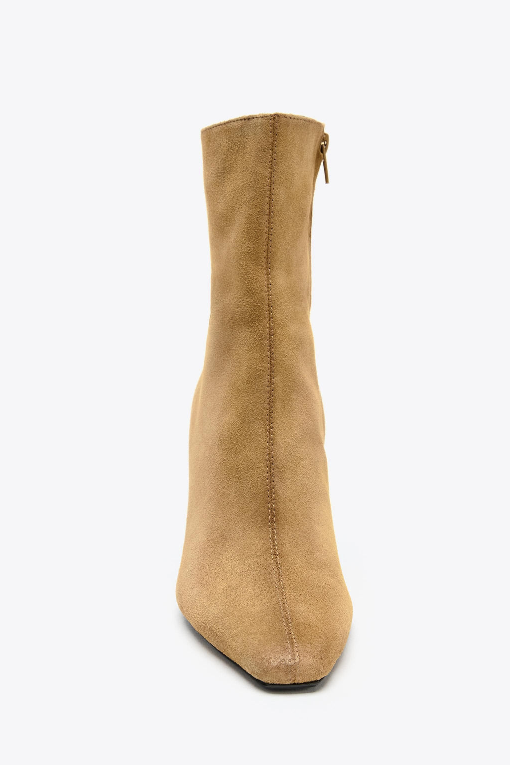 SPLIT SUEDE STILETTO HEEL ANKLE BOOTS - Zara фото 4