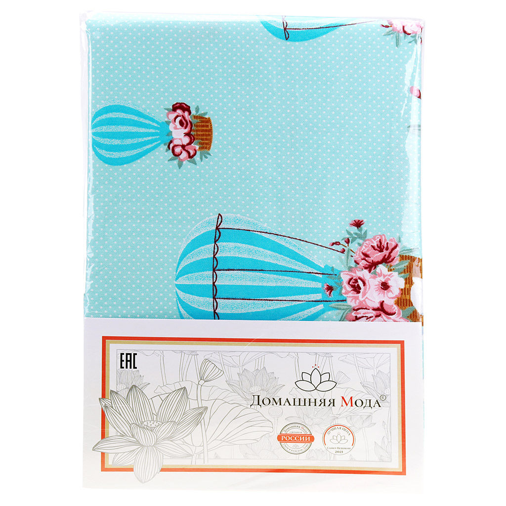 Корзины Скатерть 150х145см, длина стола до 110см, на 4 персоны, хлопок Премиум 186г/м2, Домашняя мода (Россия) фото 3