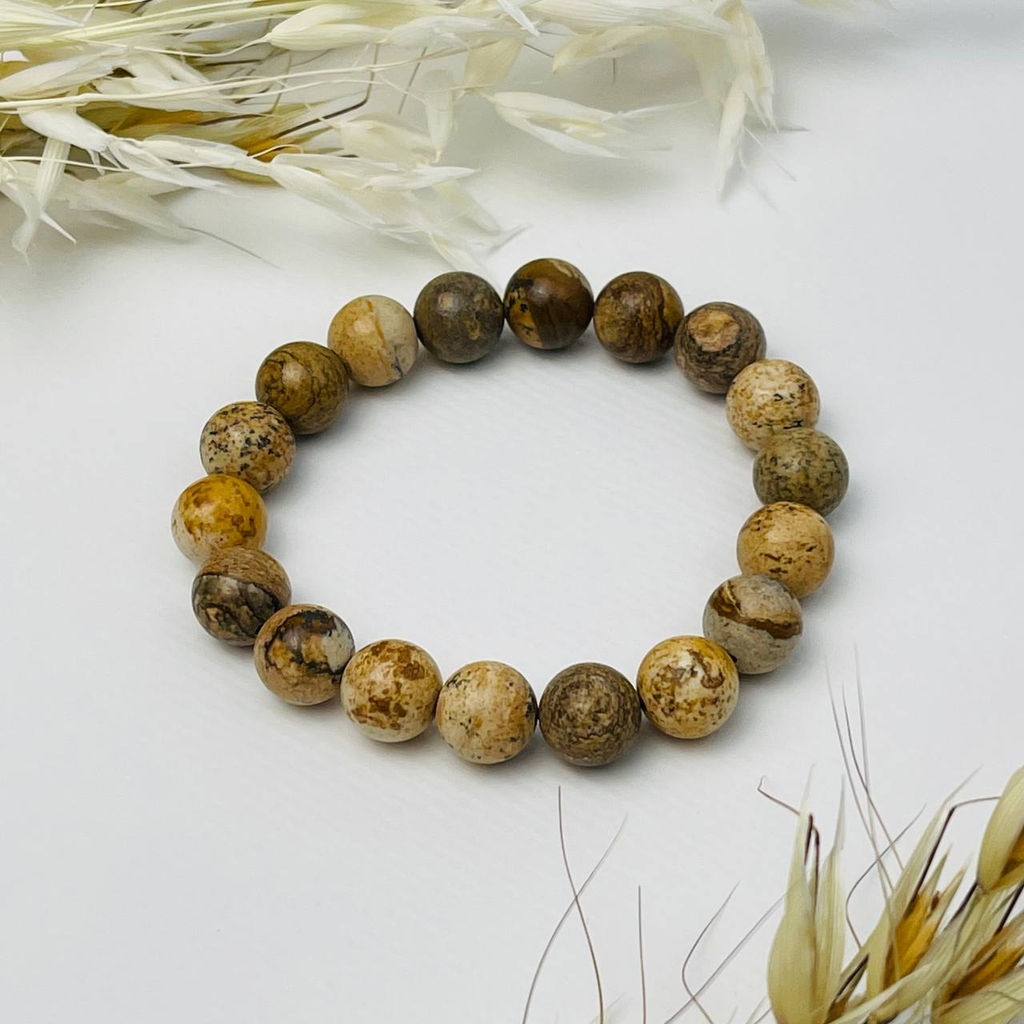 Браслет из песочной Яшмы 21,5 см