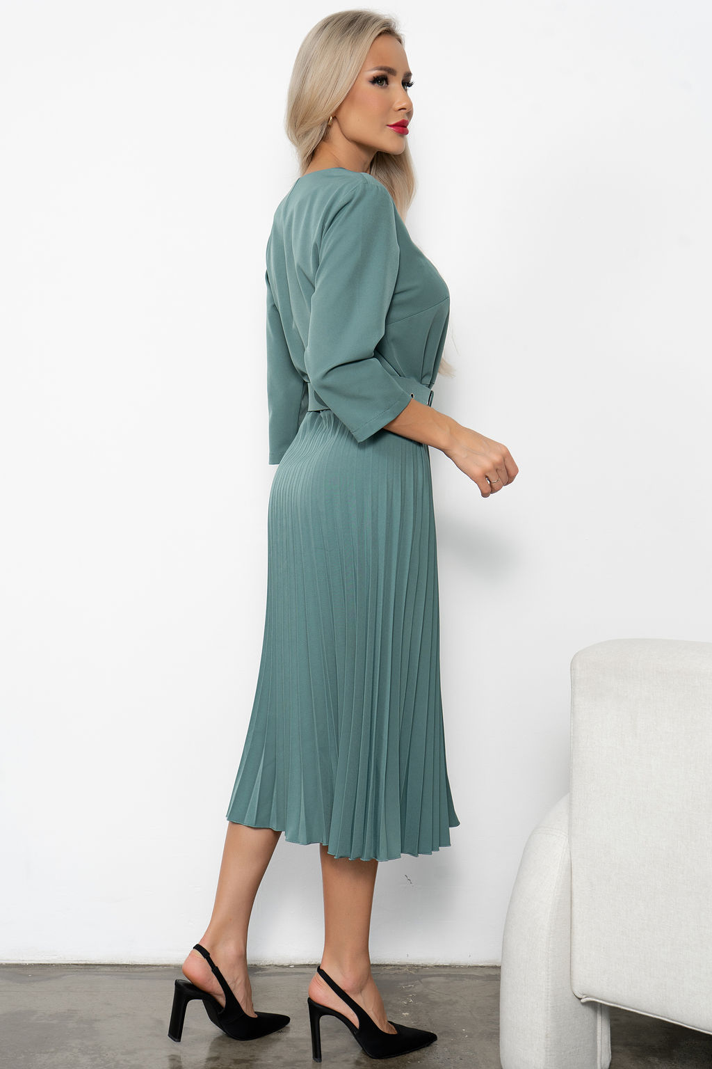 Платья Агния (фисташковый) Р11-1220 - Николь фото 7