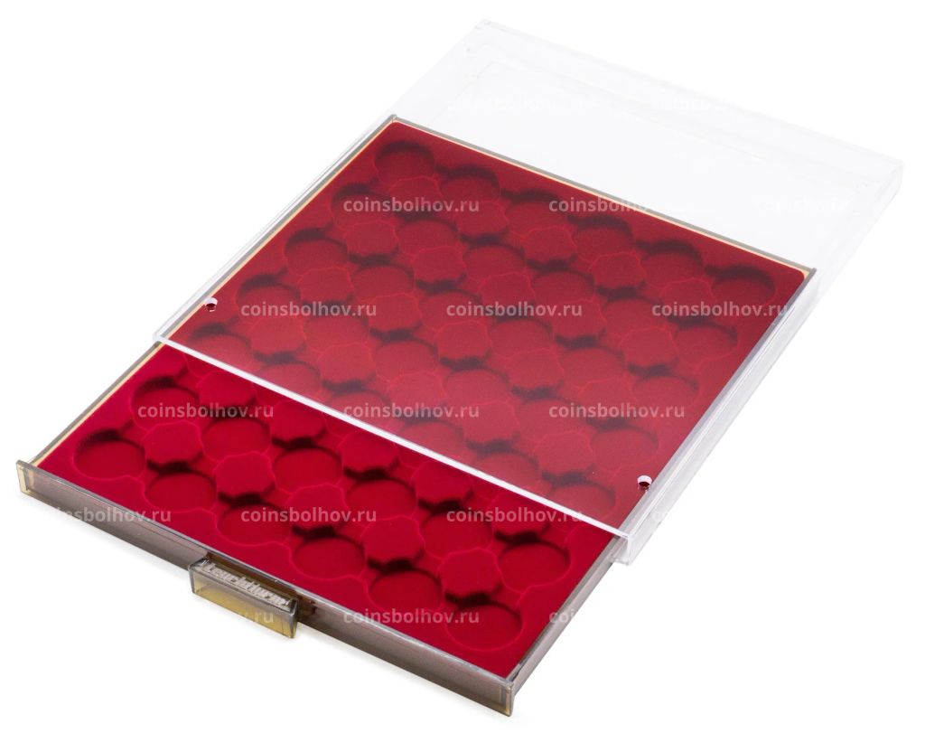 Кассета на 42 ячейки для хранения и презентации монет в капсулах диаметром до 24.5 мм MB LEUCHTTURM 335987