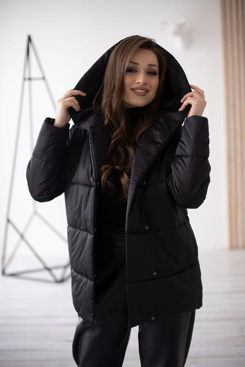 Куртка женская демисезонная 22260 (черный) - Kankan фото 19