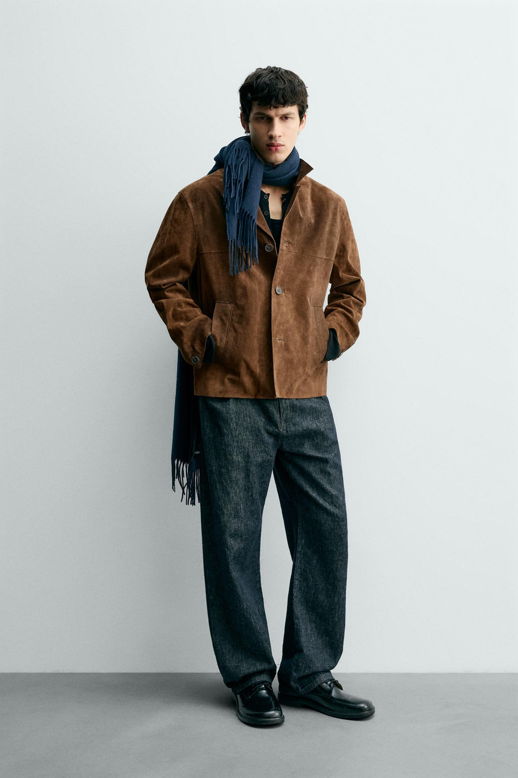 SUEDE LEATHER OVERSHIRT - Zara фото 10