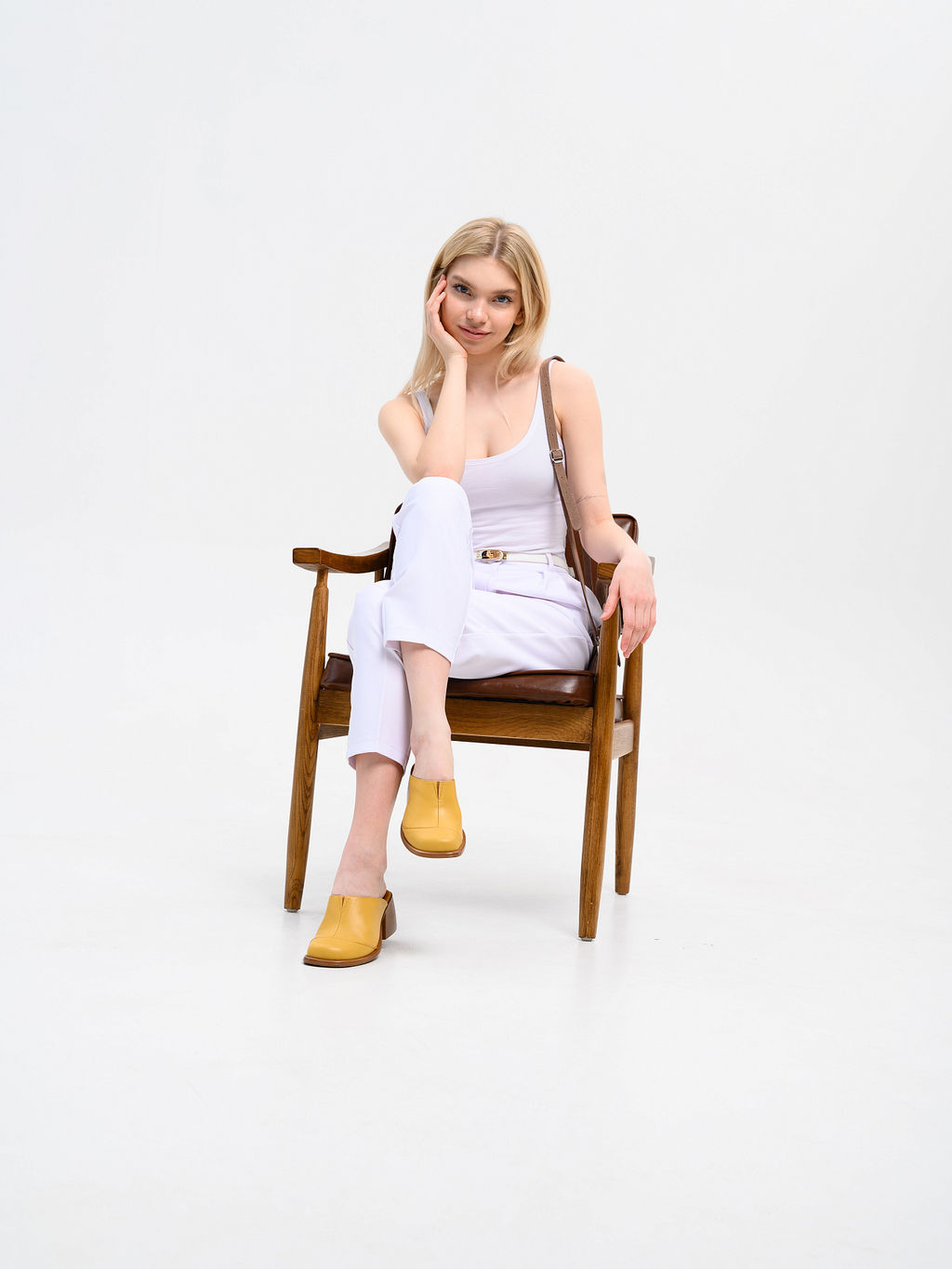 Сабо 5132.23663br.Тыква лион+коричневый