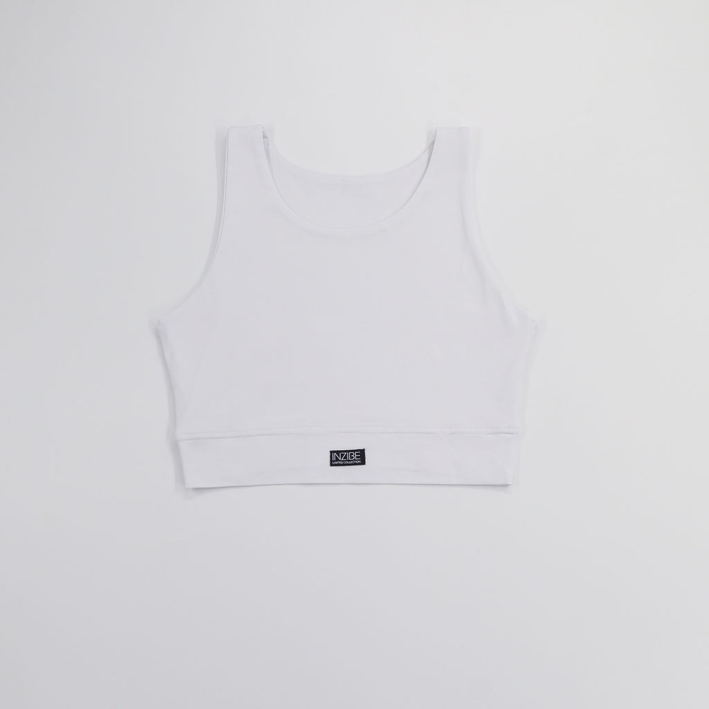 Топ базовый детский, белый - Inzibe фото 5