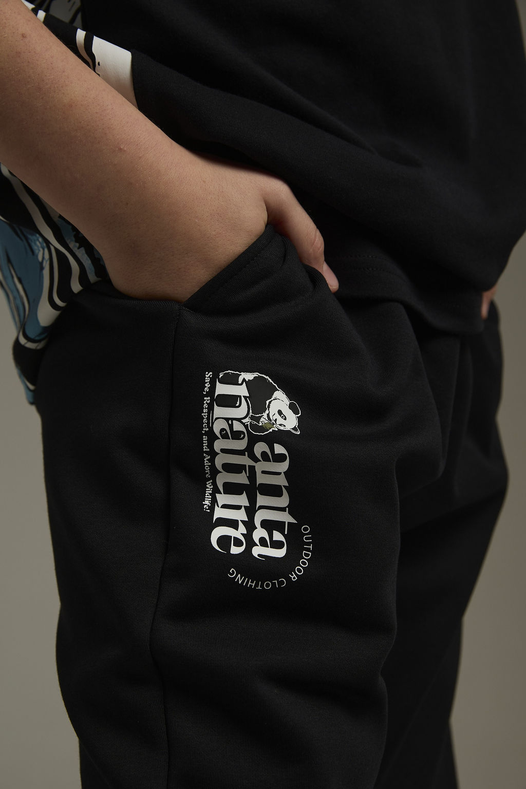 Брюки трикотажные утепленные Черный Outdoor Knit Track Pants