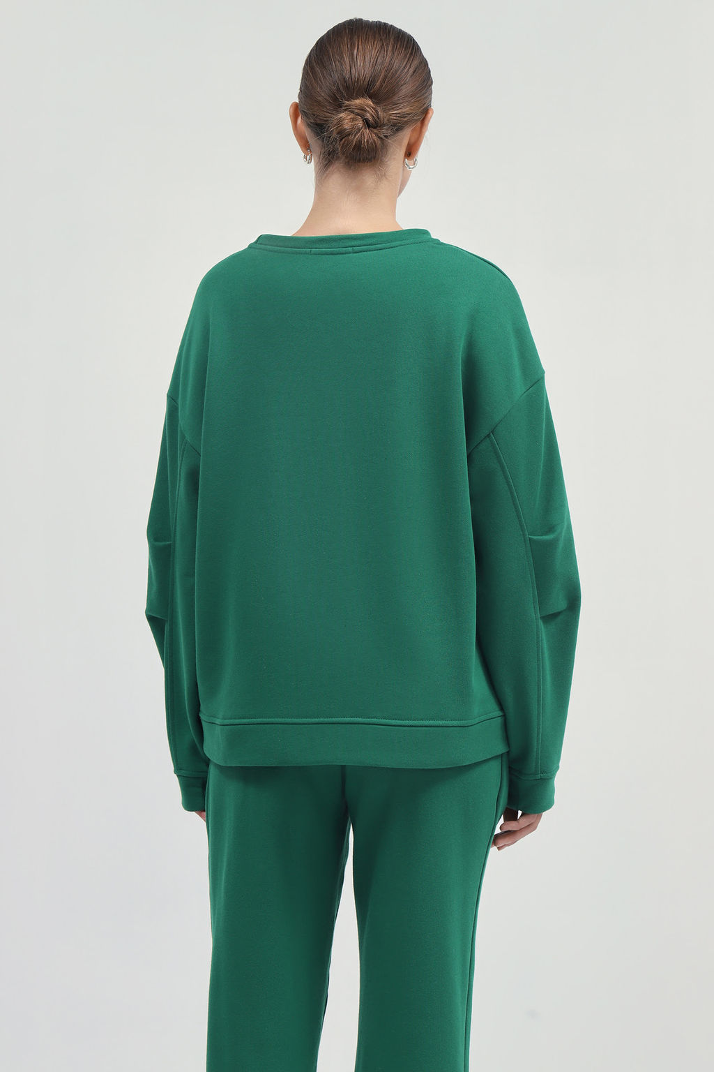 Свитшот с защипами на рукавах и принтом - Mollis фото 5