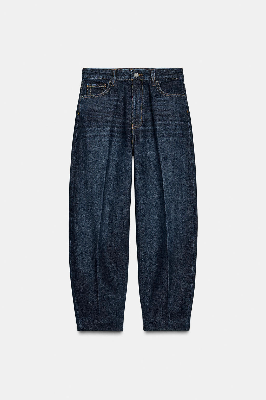 ZW COLLECTION BARREL HIGH-WAIST JEANS - Zara фото 9