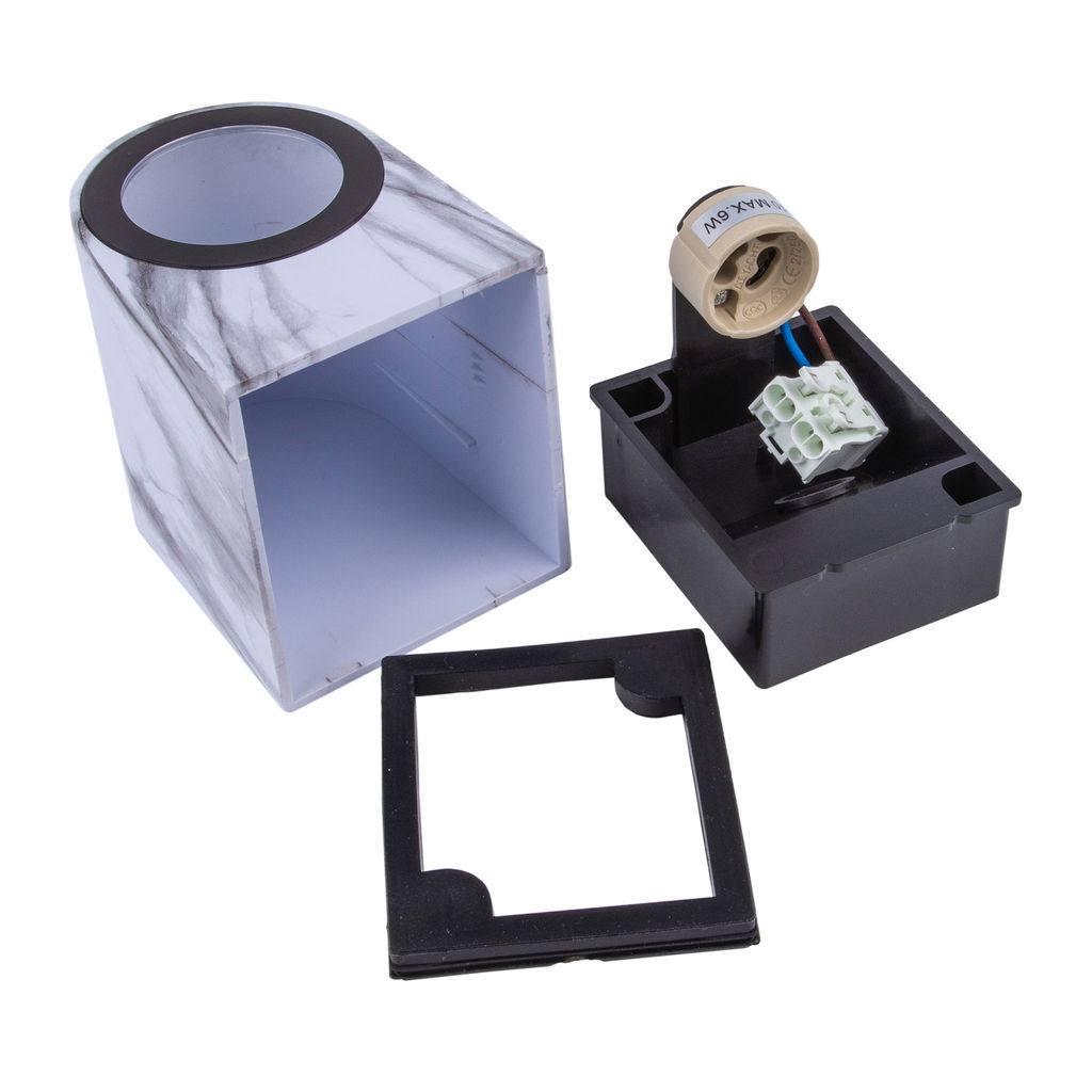 UUL-P51A 6W/GU10 IP65 MARBLE Светильник уличный, под лампу GU10. Архитектурный накладной. Цвет корпуса мрамор. TM Uniel