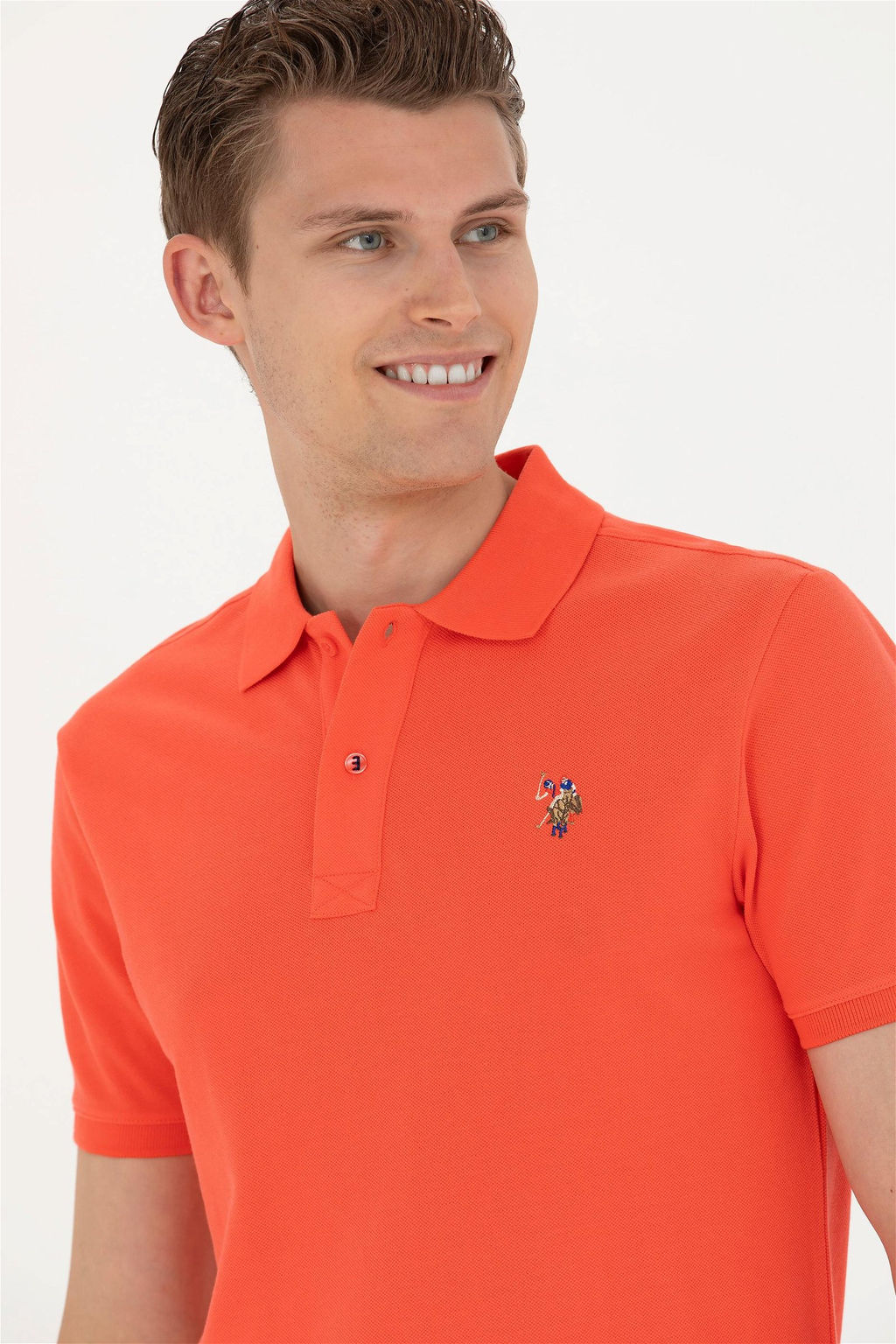 U. S. Polo Assn / Мужская базовая футболка с цветком граната - U.s. polo assn фото 2