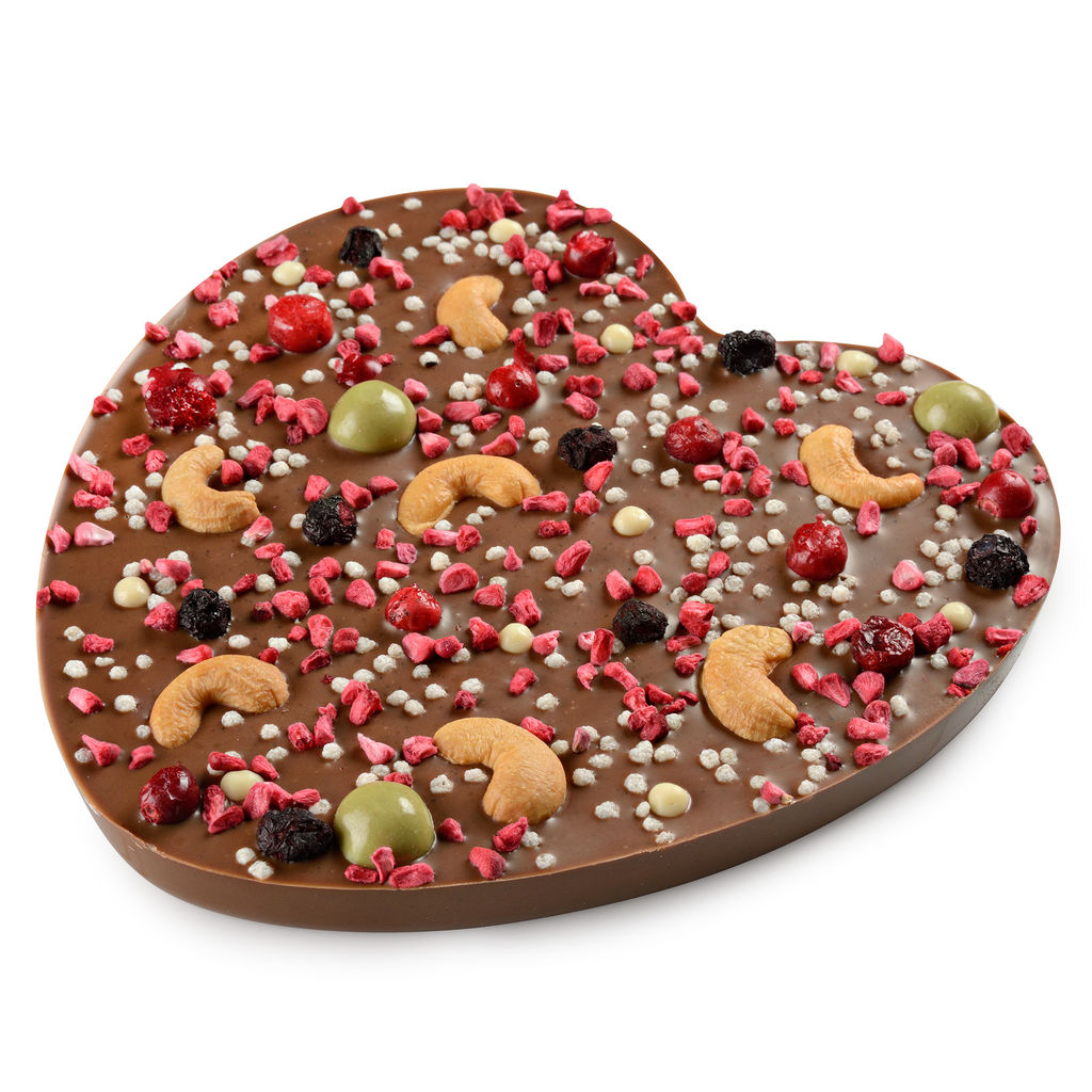 Шоколад молочный с кешью Любящее сердце 180 гр - Chokodelika фото 3