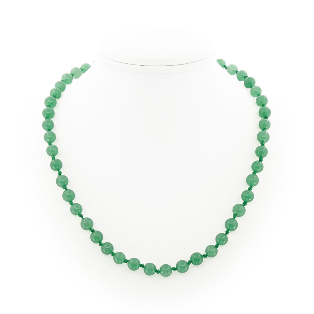 Авантюрин зеленый 8мм, бусы 46см