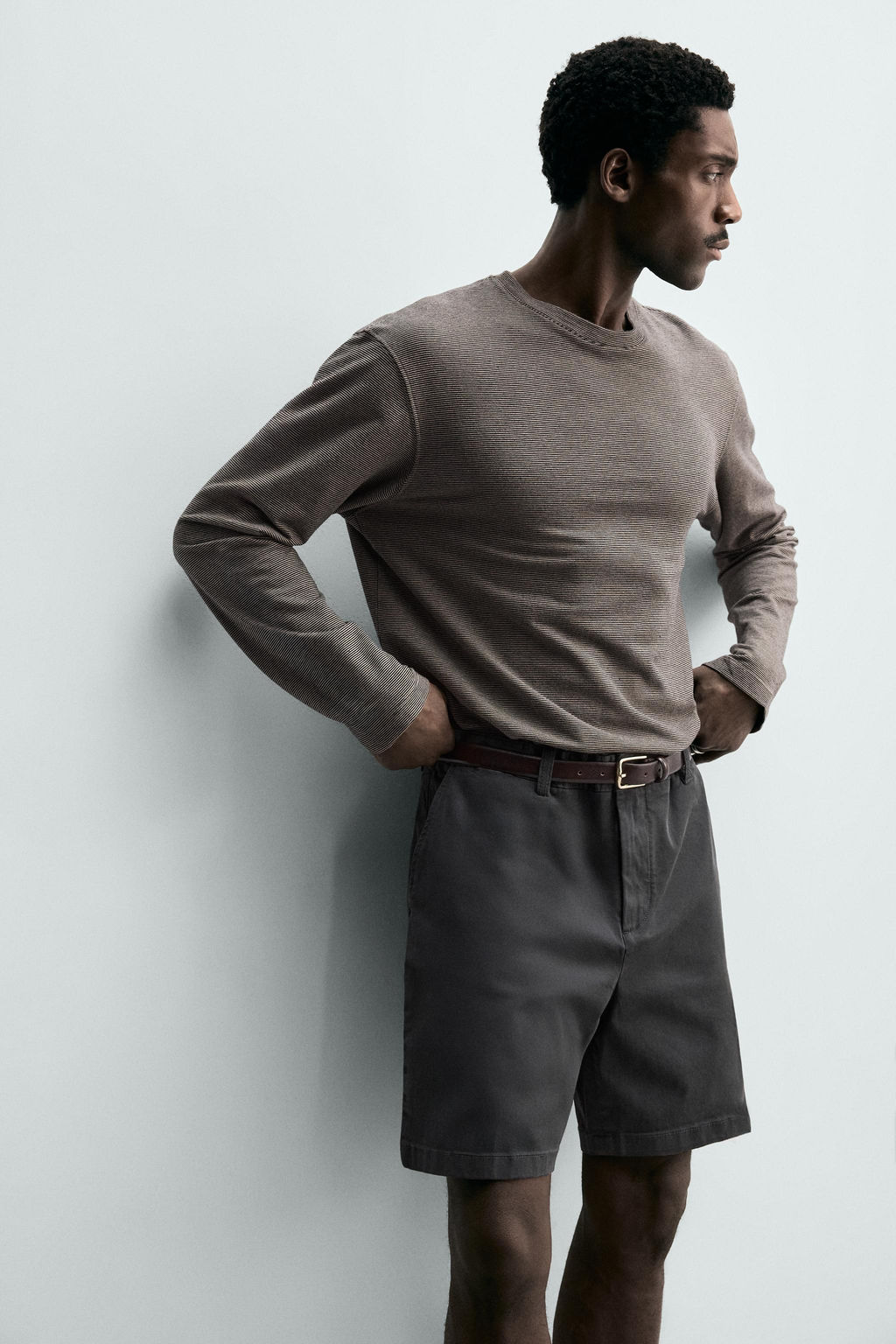 BERMUDA CHINO REGULAR FIT / Gris azul - Zara фото 6