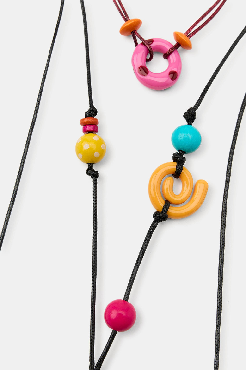 PACK 2 COLLARES CORD?N PIEZAS RESINA / Multicolor - Zara фото 3