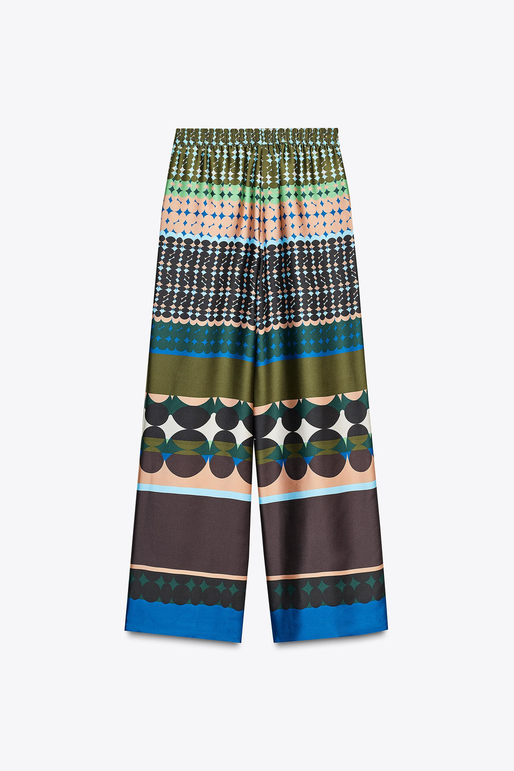 PRINTED SATIN TROUSERS - Zara фото 5