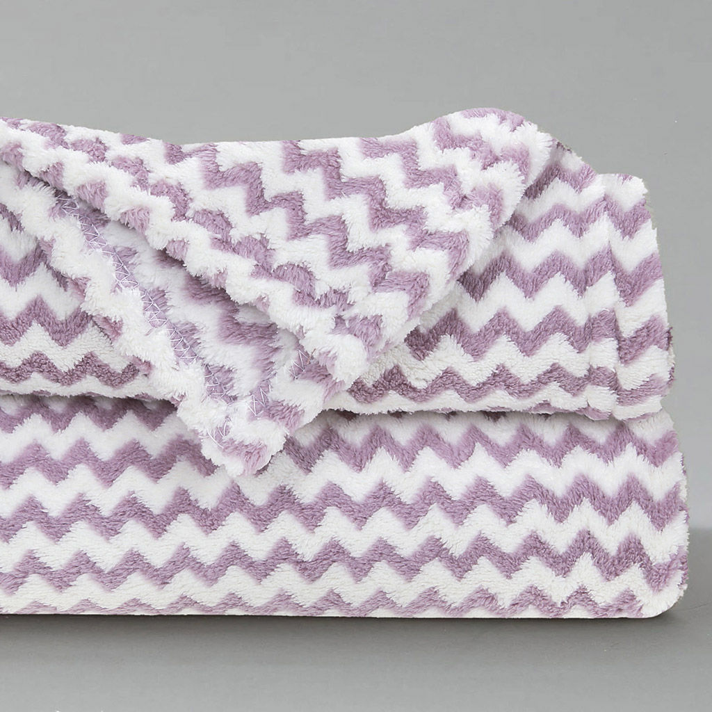 Плед/покрывало 170х230см Зигзаг удачи, велсофт, полиэстер 100%, плотность 300г/м2, упаковка: 18х33см пояс бумажный, Домашняя мода (Россия)  фото 2