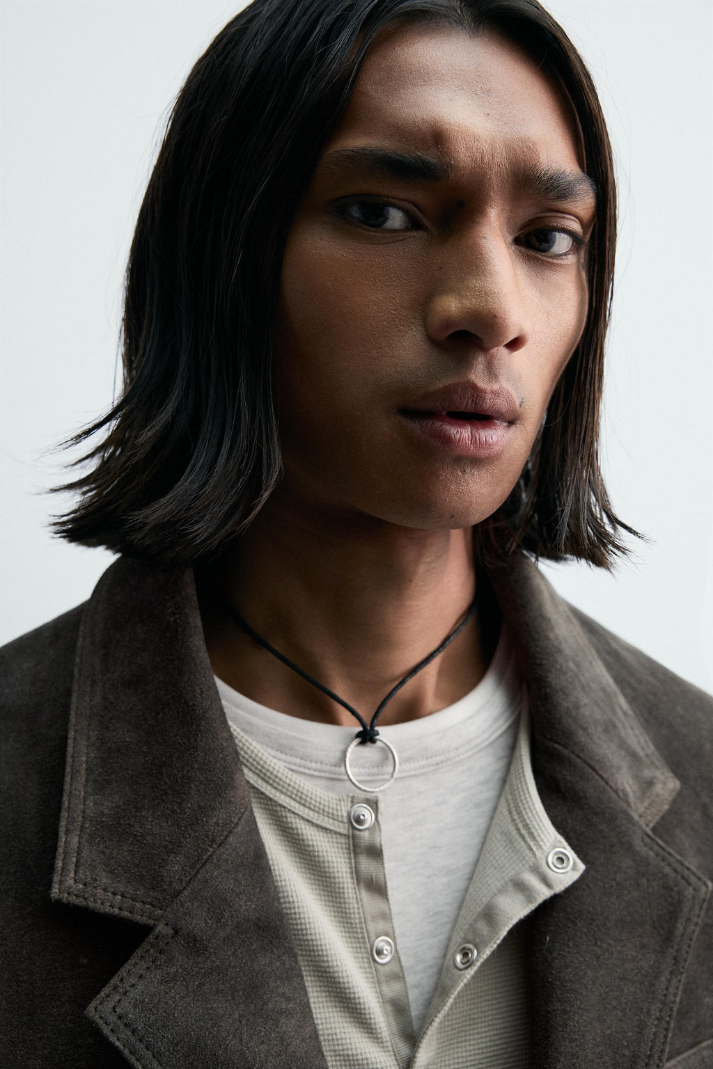 LIMITED EDITION SUEDE LEATHER BLAZER - Zara фото 5