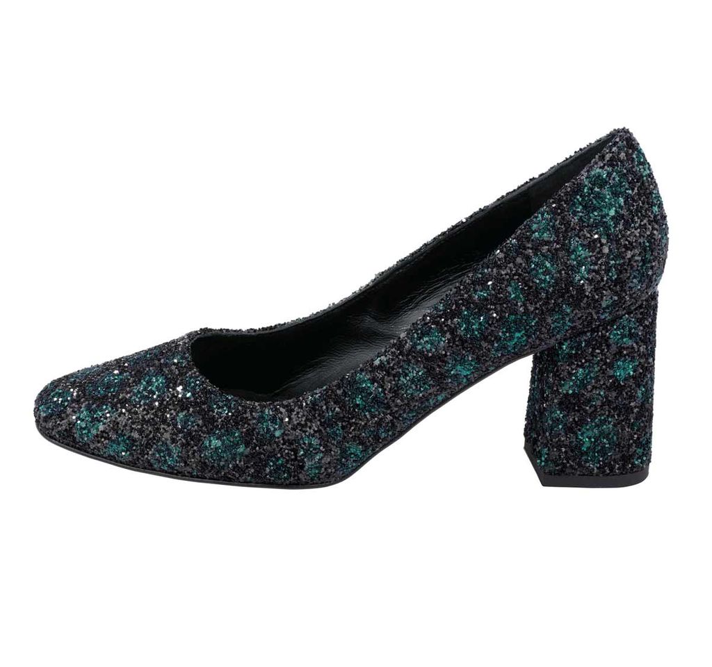 Туфли, черно-зеленые - Heine фото 2