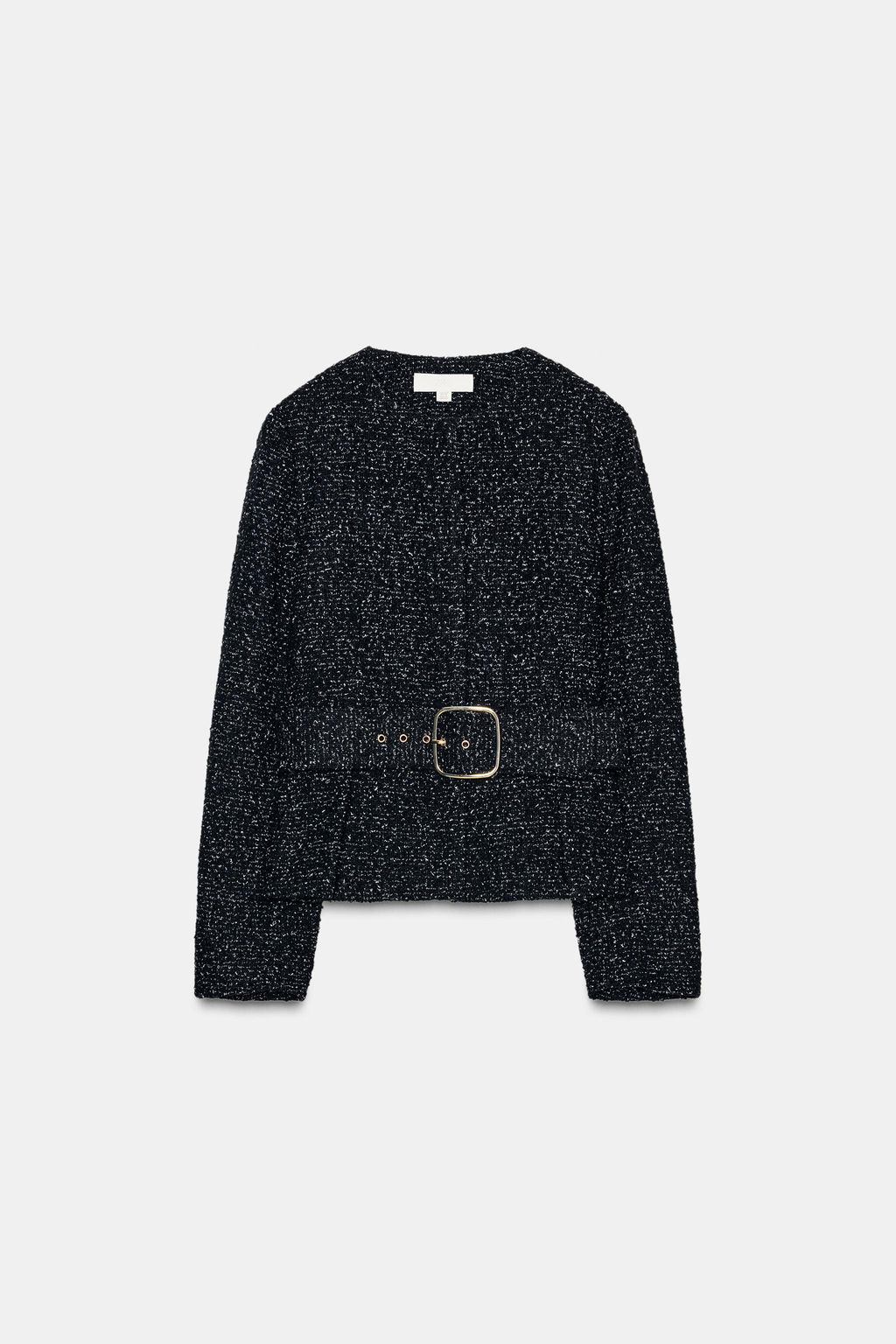 TEXTURED BLAZER WITH BELT - Zara фото 7