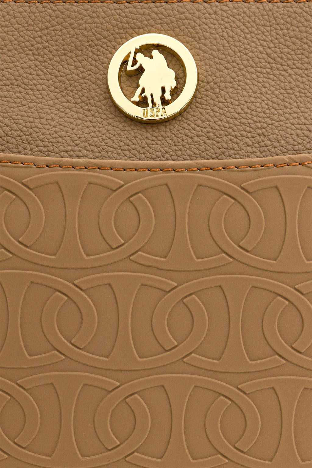 U. S. Polo Assn / Женская темно-бежевая сумка через плечо - U.s. polo assn фото 6